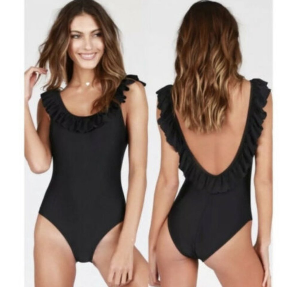 Women's Ruffled One Piece Swimsuit- XS-NWOT